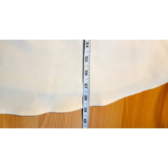 Gal Meets Glam Dress Sz 12 Ivory Midi Classic Modest Femme Romantic Chic Retro - Picture 10 of 12